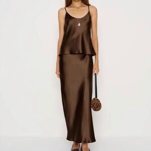 Reformation silk two piece set